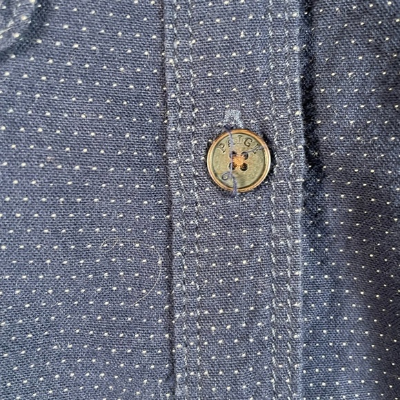 Paige Kadie Shirt In Whisper Dot Womens Sz XS Blue Denim Button Down Long Sleeve - Picture 6 of 13